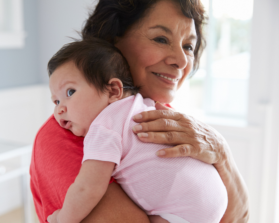 grandparent and baby