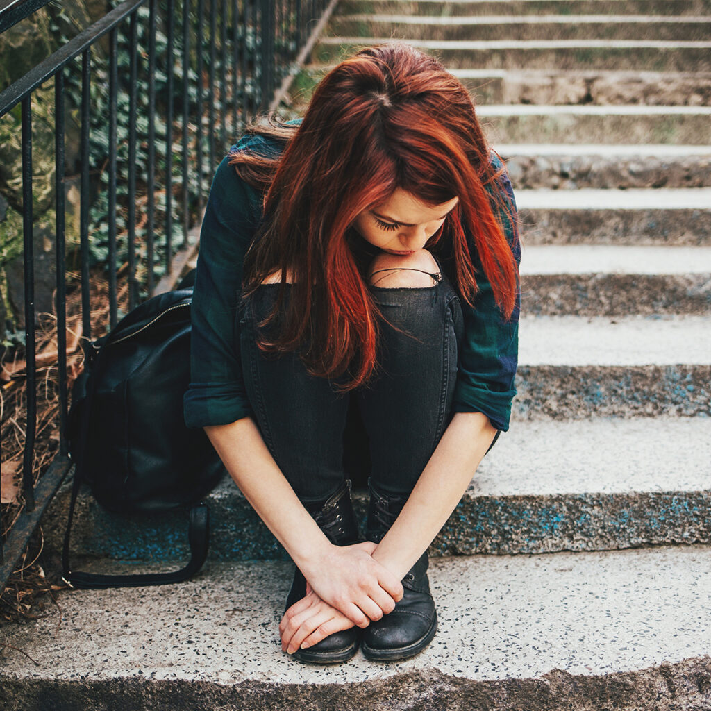 sad teen